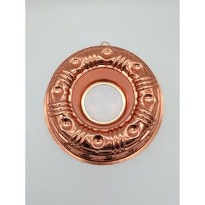 Copper Jello Cake Or Ice Mold 3.5 Cup With Hang Tag Vintage Decorative